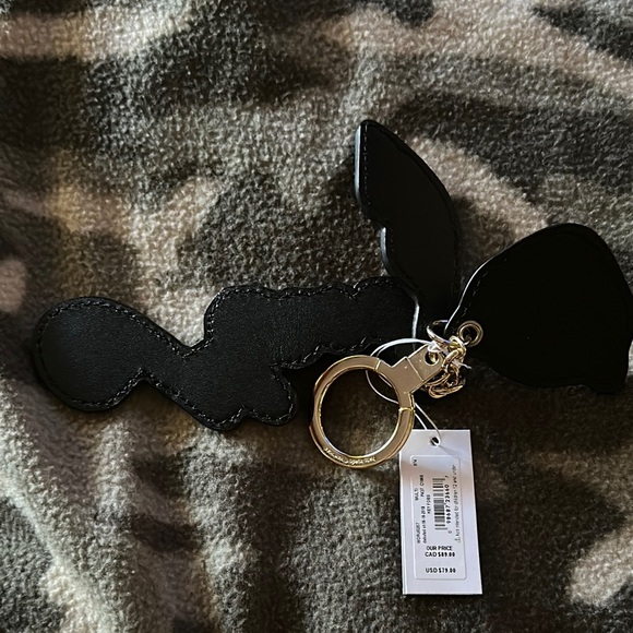 Kate Spade Gold and Red Leopard Keychain - Picture 6 of 6
